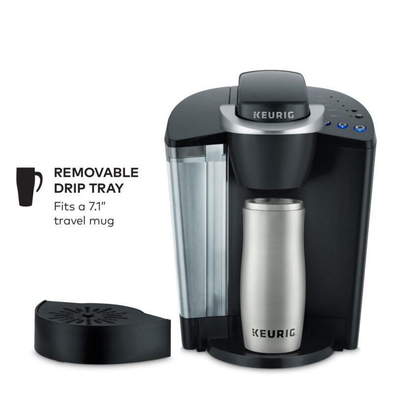 Keurig K-Classic Single Serve Coffee Maker – Programmable Drip Machine for K-Cup Pods, 3 Brew Sizes (6–10 oz / 177–296 ml), 48oz (1.42 L) Removable Reservoir, Auto-Off, Black - Image 6