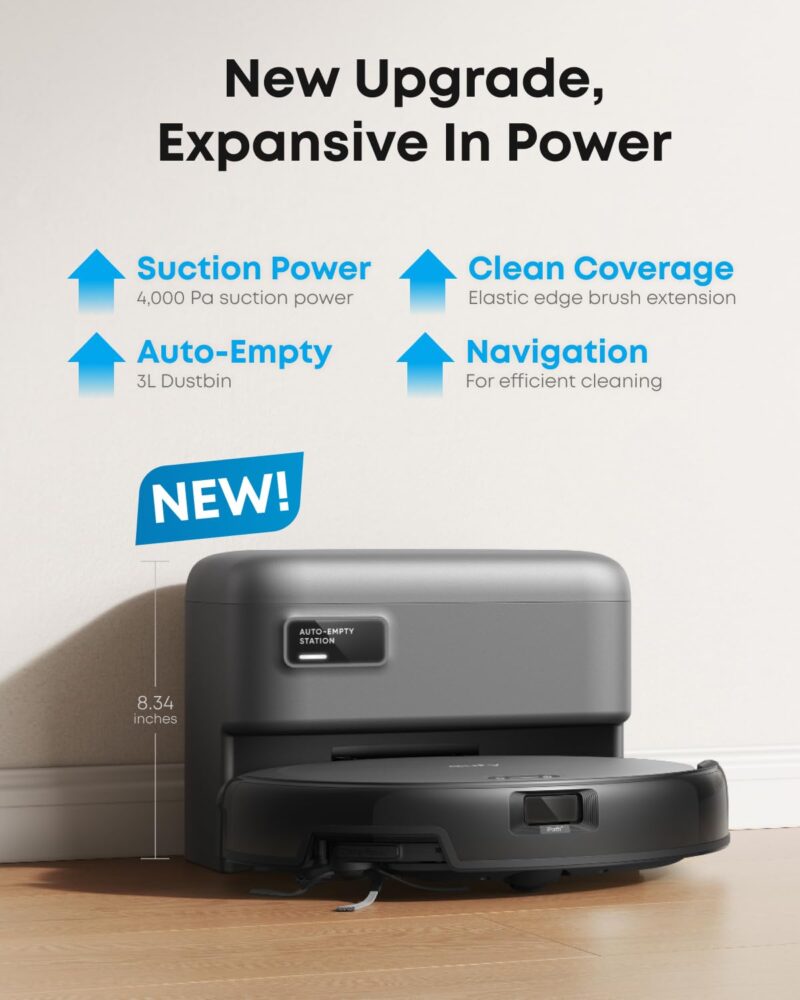 eufy Omni C20 Robot Vacuum and Mop Combo | 7000Pa Suction, Self-Emptying, Auto Mop Wash & Dry, Ultra-Slim, All-in-One Cleaning Station - Image 10