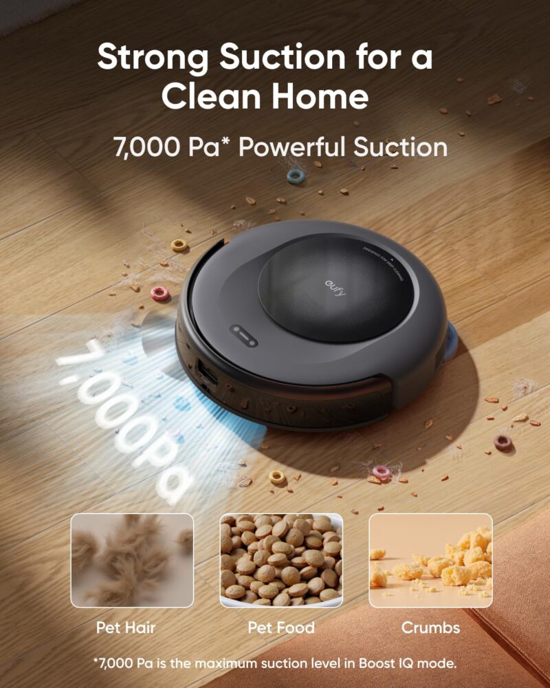 eufy Omni C20 Robot Vacuum and Mop Combo | 7000Pa Suction, Self-Emptying, Auto Mop Wash & Dry, Ultra-Slim, All-in-One Cleaning Station - Image 22